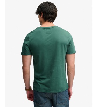 Superdry T-Shirt Athletic Tonal grün