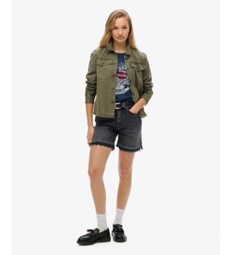 Superdry Koszulka Embellish Varsity Relaxed granatowa