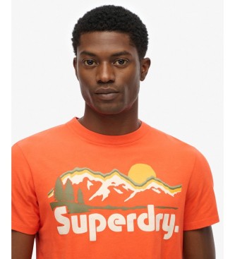 Superdry Great Outdoors Relaxed T-shirt oranje