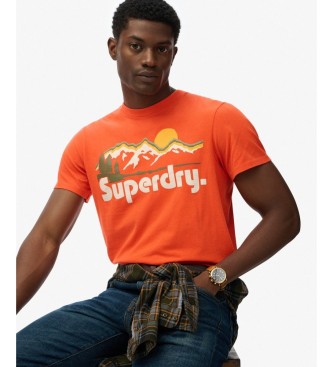 Superdry Great Outdoors Relaxed T-shirt oranje