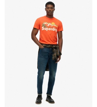 Superdry Great Outdoors Relaxed T-shirt oranje