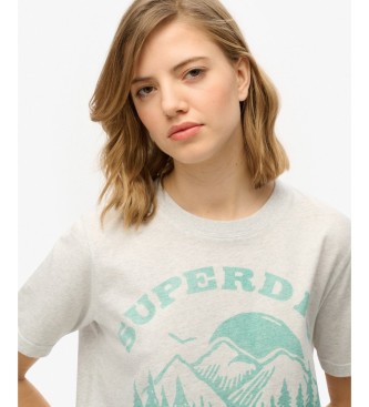 Superdry Lofi Outdoor Mono Relaxed T-shirt grijs