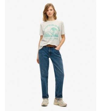 Superdry Lofi Outdoor Mono Relaxed T-shirt grijs