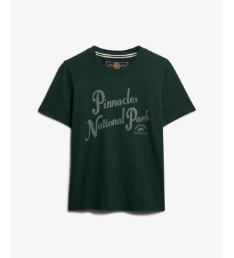 Superdry Camiseta Lofi Outdoors Relaxed verde