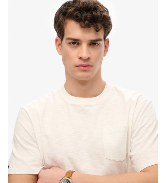 Superdry Maglietta Merchant Pocket bianco sporco