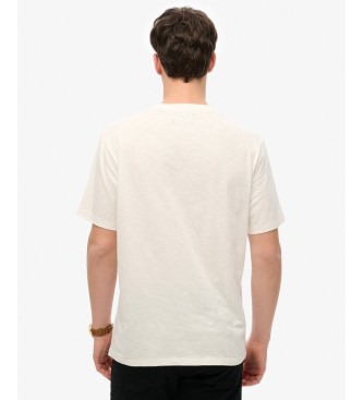 Superdry Maglietta Merchant Pocket bianco sporco