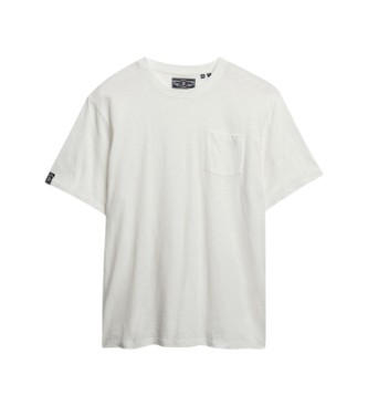 Superdry Maglietta Merchant Pocket bianco sporco