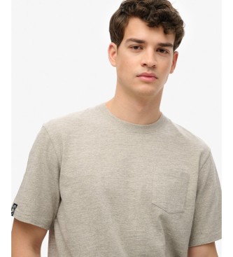 Superdry T-shirt Merchant Pocket grigia