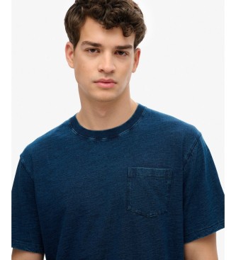 Superdry Maglietta Merchant Pocket blu marino
