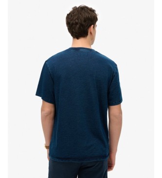 Superdry Maglietta Merchant Pocket blu marino