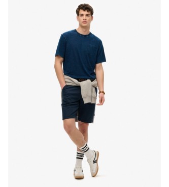 Superdry Maglietta Merchant Pocket blu marino