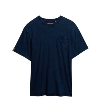 Superdry Maglietta Merchant Pocket blu marino