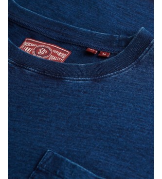 Superdry Maglietta Merchant Pocket blu marino