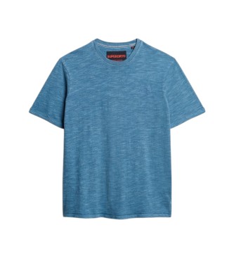 Superdry Majica Slub Marl modra