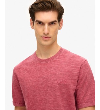 Superdry Majica Slub Marl rde?a