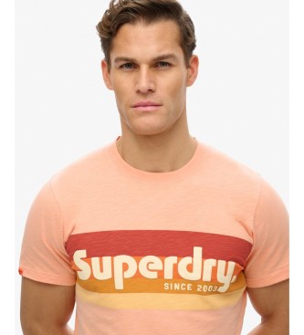 Superdry Maglietta Terrain Logo Stripe Relaxed arancione