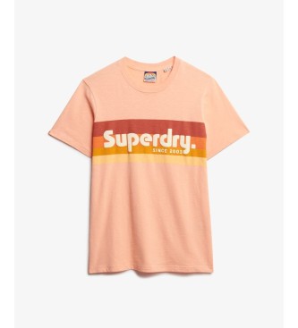 Superdry Maglietta Terrain Logo Stripe Relaxed arancione