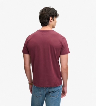 Superdry Burgundy Vintage Workwear T-Shirt