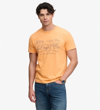 Superdry Orange Vintage Workwear T-Shirt