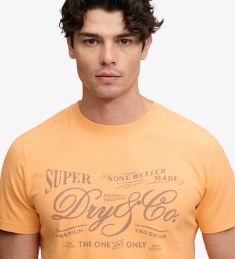 Superdry Orange Vintage Workwear T-Shirt