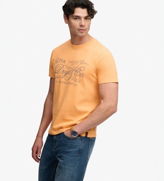 Superdry Orange Vintage Workwear T-Shirt