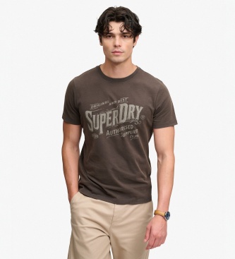 Superdry Vintage Workwear Brown T-Shirt