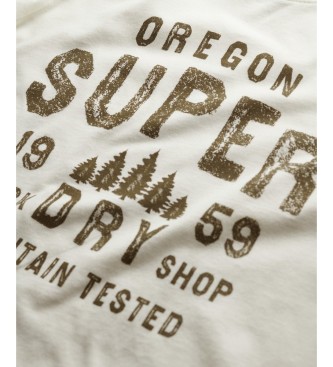 Superdry Broken white Work Shop t-shirt