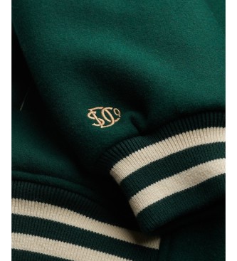 Superdry Grüne Bomberjacke Country Club Wool