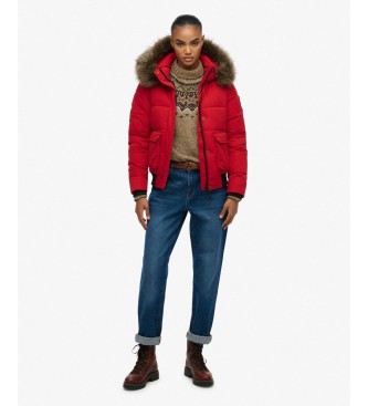 Superdry Bomberjacke Everest Ella rot