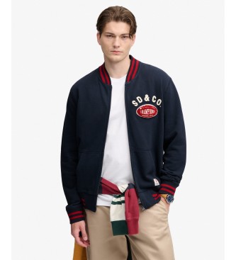 Superdry Cazadora bomber Vintage Athletic azul marino