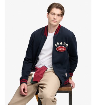 Superdry Cazadora bomber Vintage Athletic azul marino