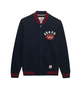 Superdry Cazadora bomber Vintage Athletic azul marino