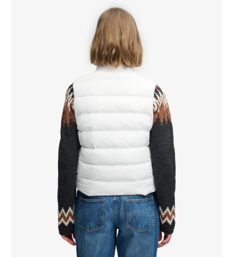 Superdry Entry Padded Snap vest hvid