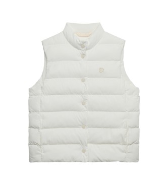 Superdry Entry Padded Snap vest hvid