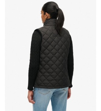 Superdry Gilet Estate Country Liner noir