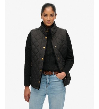 Superdry Gilet Estate Country Liner noir