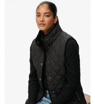 Superdry Gilet Estate Country Liner noir