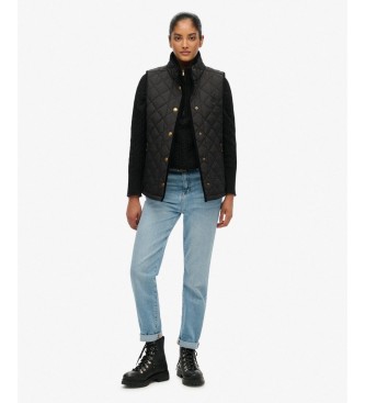 Superdry Gilet Estate Country Liner noir