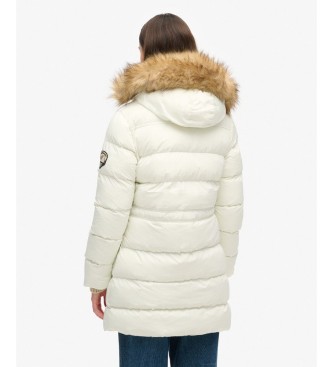 Superdry Everest MID Faux Steppjacke gebrochenes Weiß