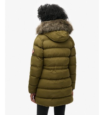 Superdry Everest MID Faux Steppjacke grün