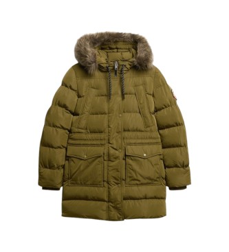 Superdry Everest MID Faux Steppjacke grün