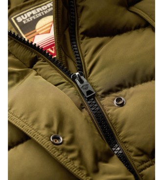 Superdry Everest MID Faux Steppjacke grün