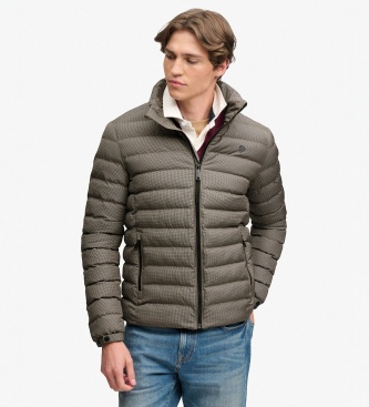 Superdry Fuji Estate vadderad jacka i brunt