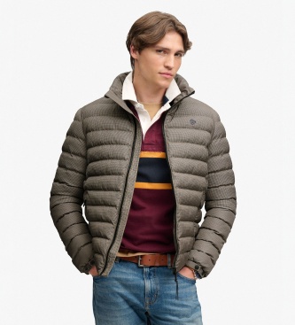 Superdry Fuji Estate vadderad jacka i brunt