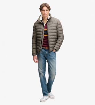 Superdry Fuji Estate vadderad jacka i brunt