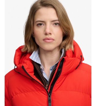 Superdry Gesteppte Jacke Hooded Sports rot