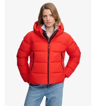 Superdry Gesteppte Jacke Hooded Sports rot