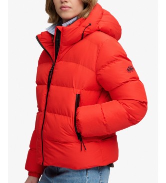 Superdry Gesteppte Jacke Hooded Sports rot