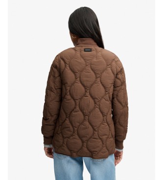 Superdry Braune gesteppte Onion Quilt Liner Jacke