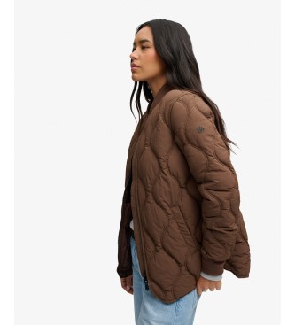 Superdry Braune gesteppte Onion Quilt Liner Jacke